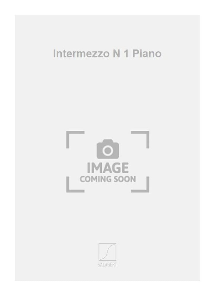 Intermezzo N 1 Piano